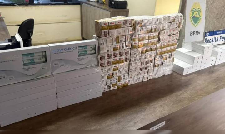 Ação conjunta apreende maconha e contrabando em Rolândia