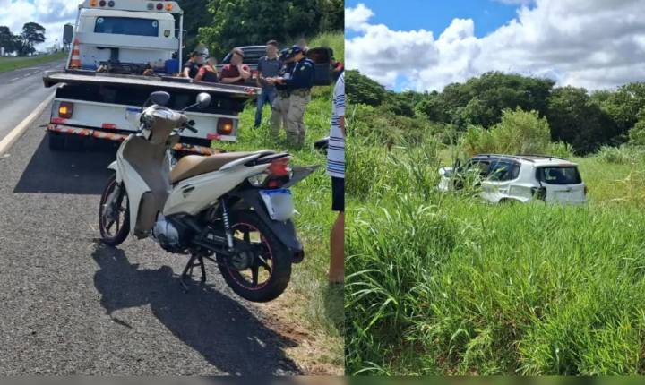 Acidente na BR-369 em Arapongas deixa motociclista em estado grave