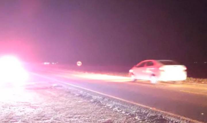 Ciclista fica ferido após colisão com carro na PRC-272 em Cruzmaltina