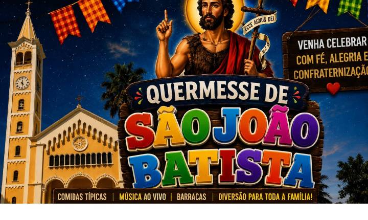 Festa de São João Batista começa nesta sexta-feira em Jandaia do Sul