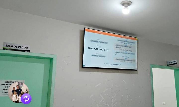 Jandaia do Sul instala painéis eletrônicos para chamada de pacientes nas unidades de saúde