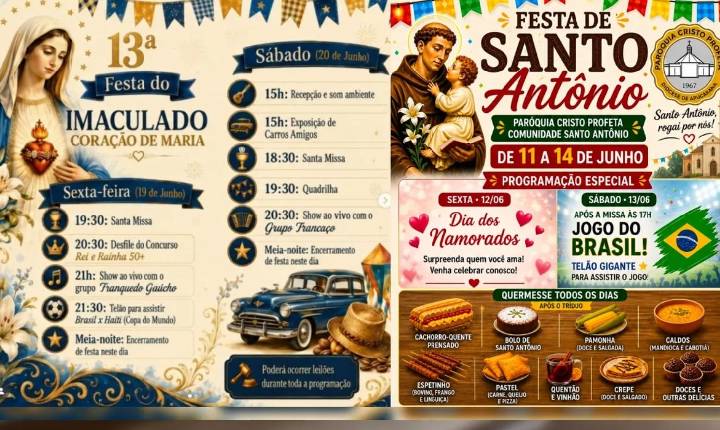Paróquias de Apucarana instalam telões em festas juninas durante o jogo do Brasil