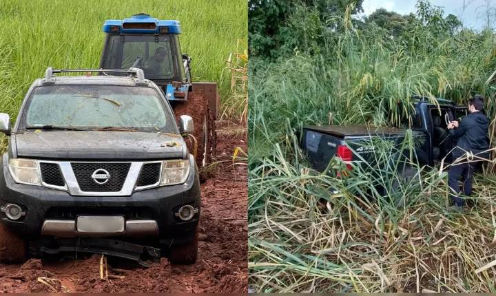 Polícia Civil encontra caminhonete de homem achado morto em área rural de Jandaia do Sul