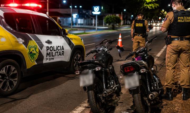 Polícia Militar apreende duas motocicletas durante fiscalizações de trânsito em Jandaia do Sul