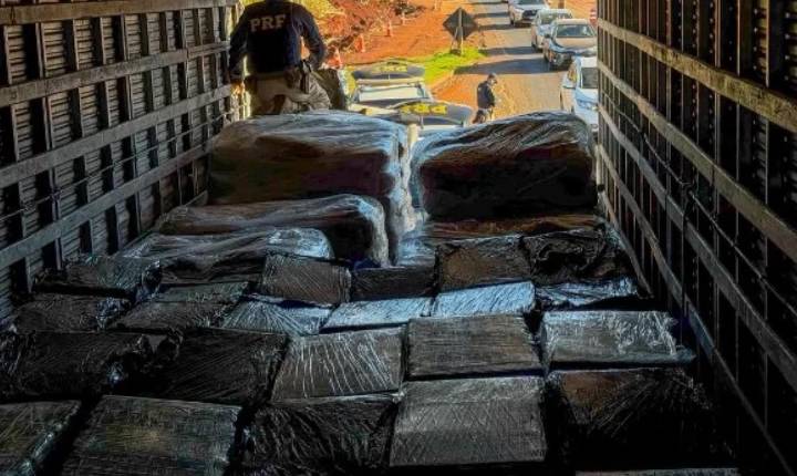 PRF apreende mais de 4,3 toneladas de maconha escondidas em carga de soro de leite
