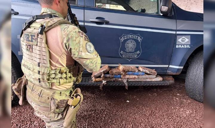PRF prende pai e filha com mais de 12 kg de cocaína no PR