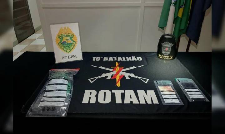 Rotam prende reincidente por tráfico com ajuda de cão farejador em Apucarana