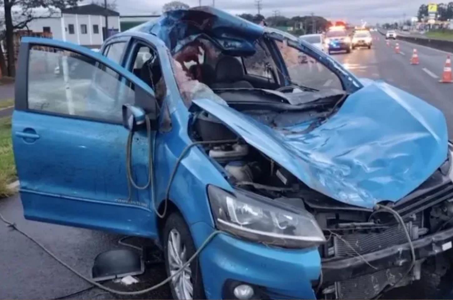 Cavalo morre e homens ficam feridos após acidente no Paraná
