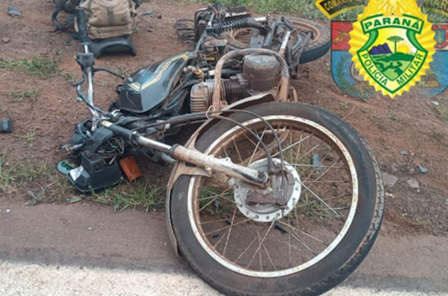 Motociclista de 72 anos morre em colisão na PR-170, em Rolândia