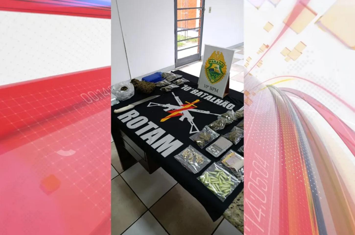 Polícia desarticula ponto de tráfico de drogas em Apucarana