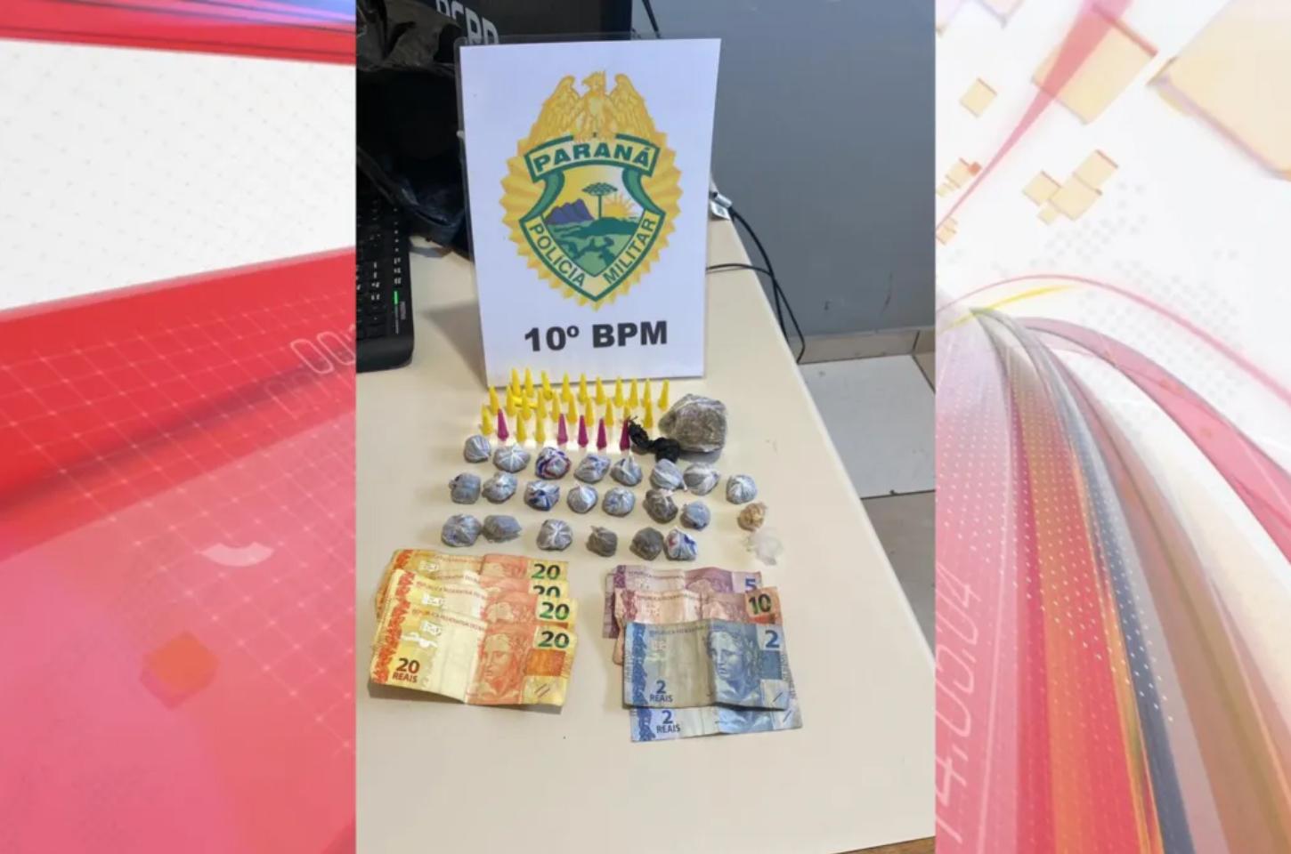 Polícia Militar prende dois homens por tráfico de drogas em Apucarana