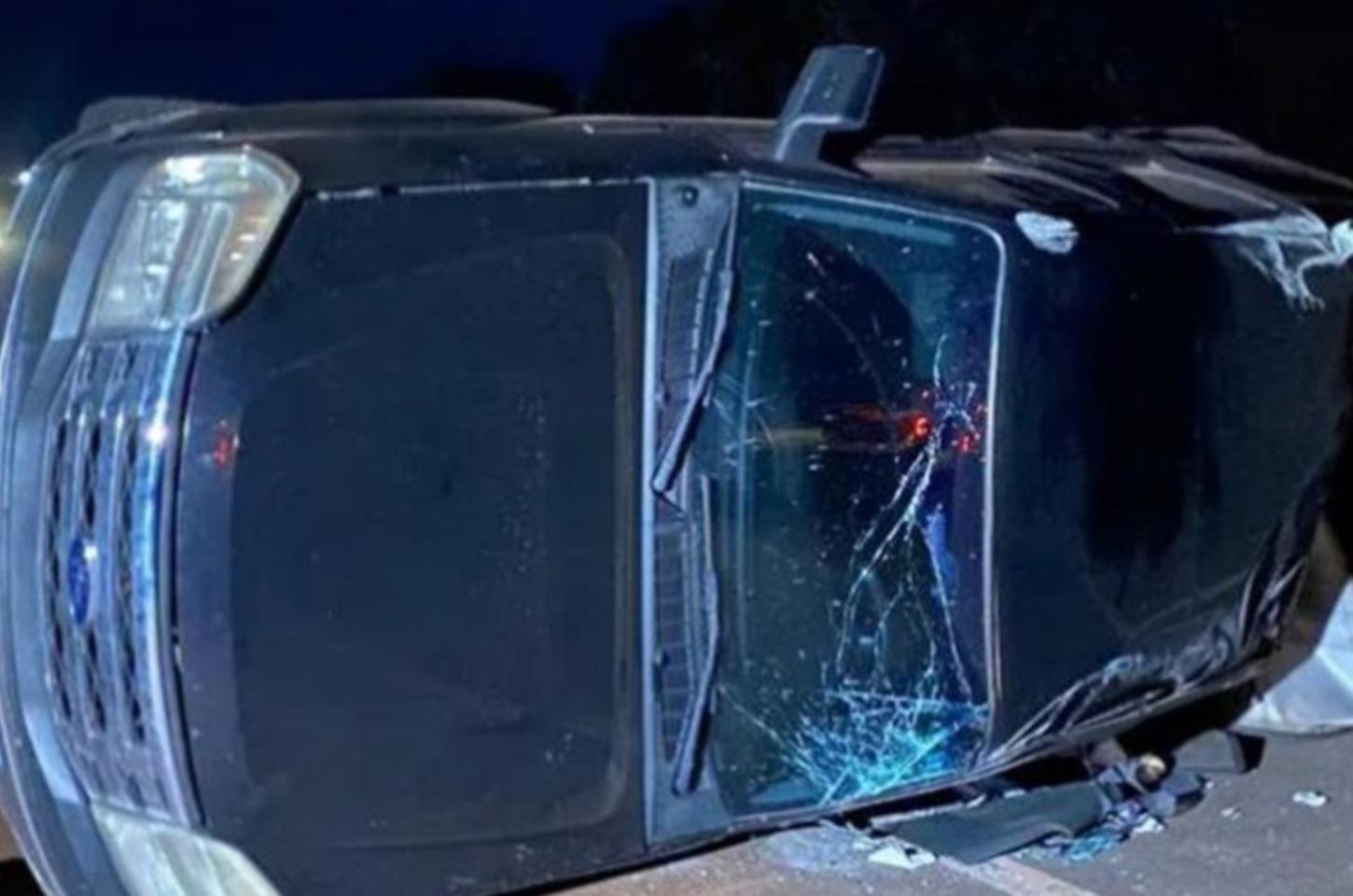 Colisão entre carro e caminhonete deixa uma pessoa ferida na BR-376