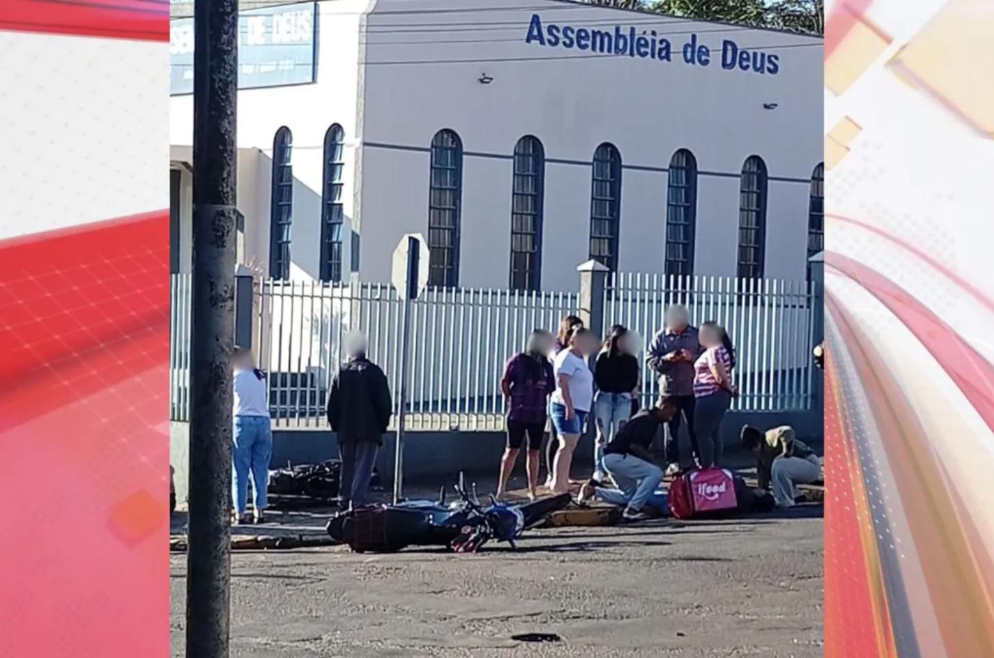 Colisão entre duas motos deixa homem gravemente ferido em Apucarana