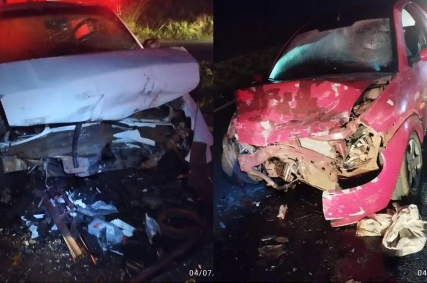 Colisão frontal na BR-376 entre Jandaia e Mandaguari deixa dois feridos