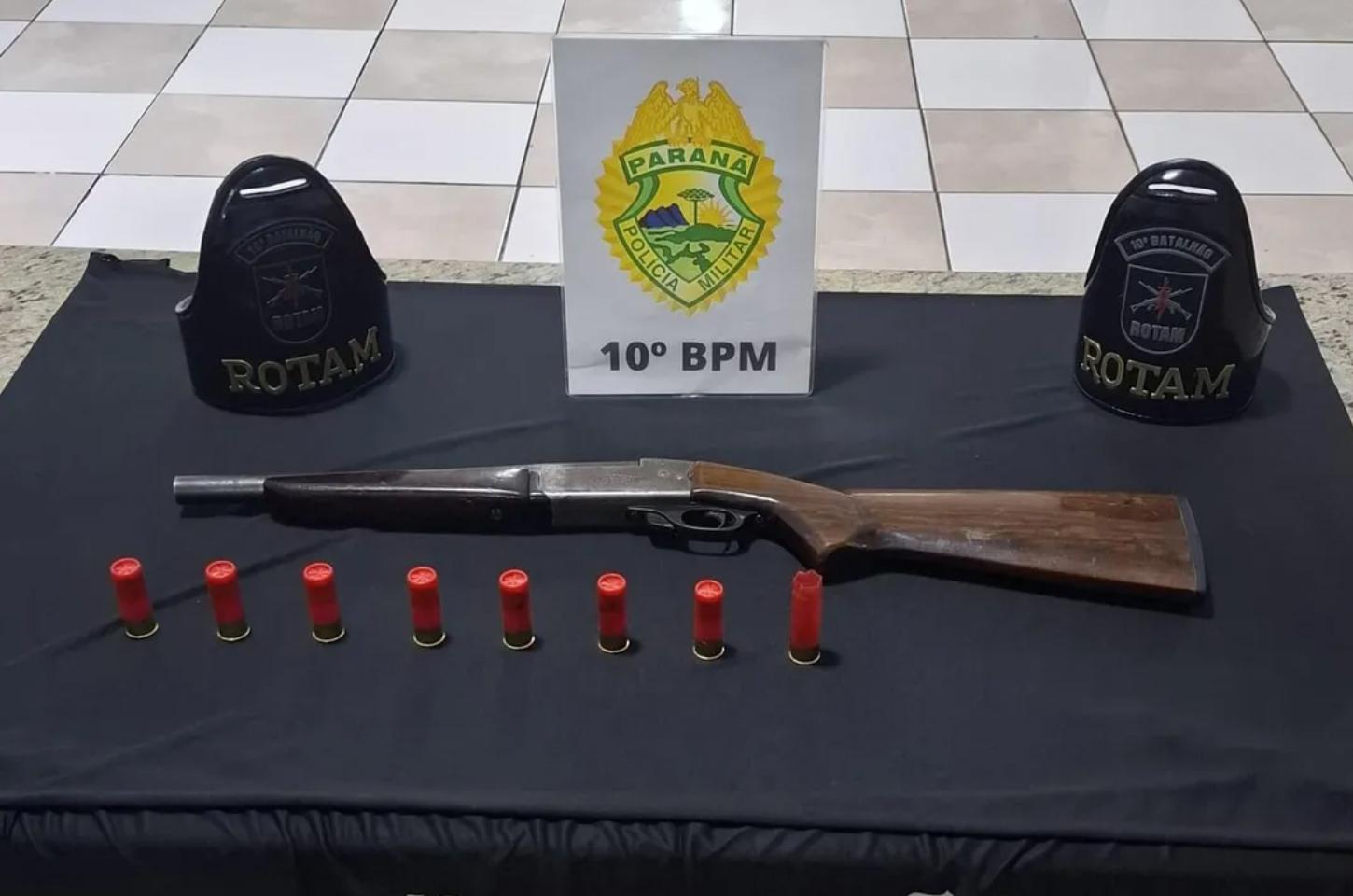 Homem é preso pela Rotam com arma e munições em Apucarana