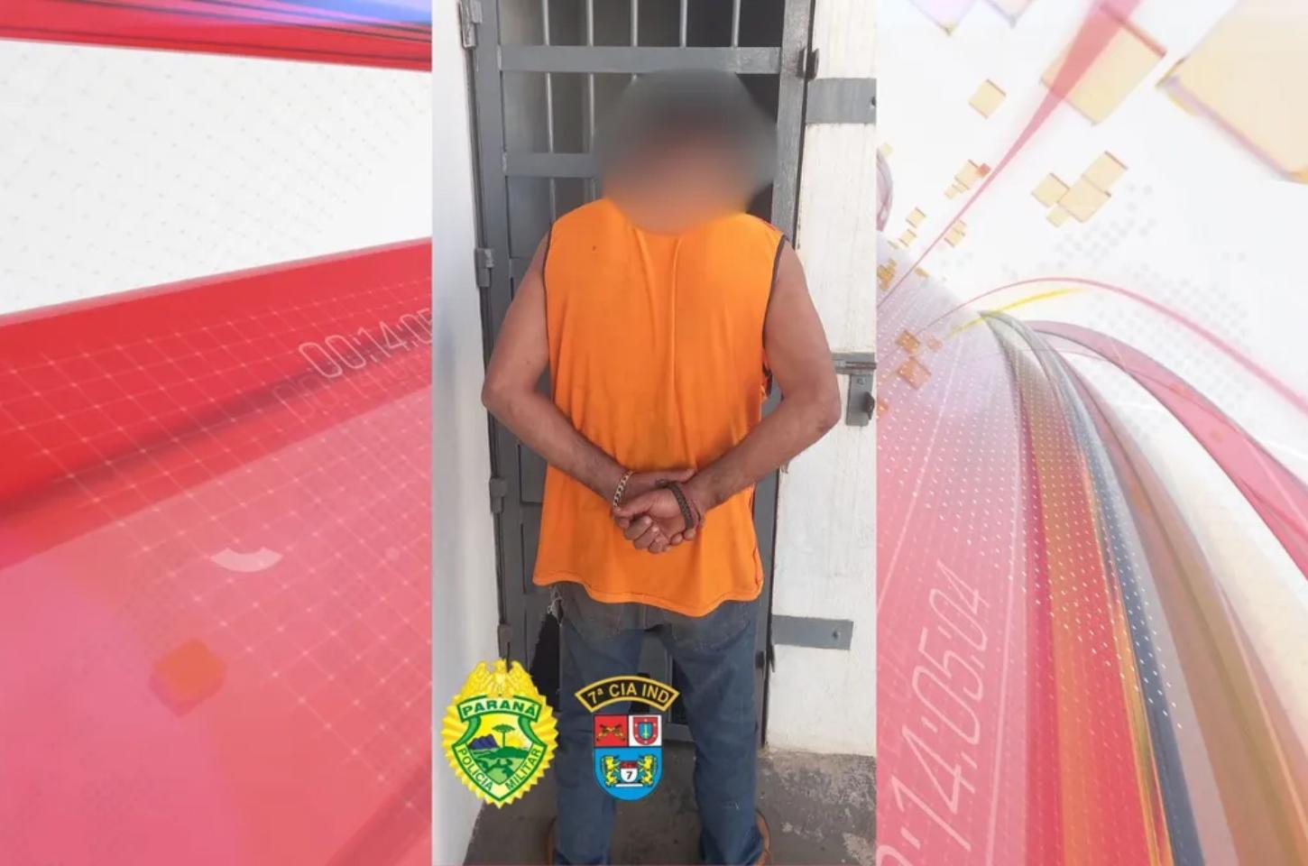 Homem é preso por agredir pai idoso e cadeirante em Arapongas