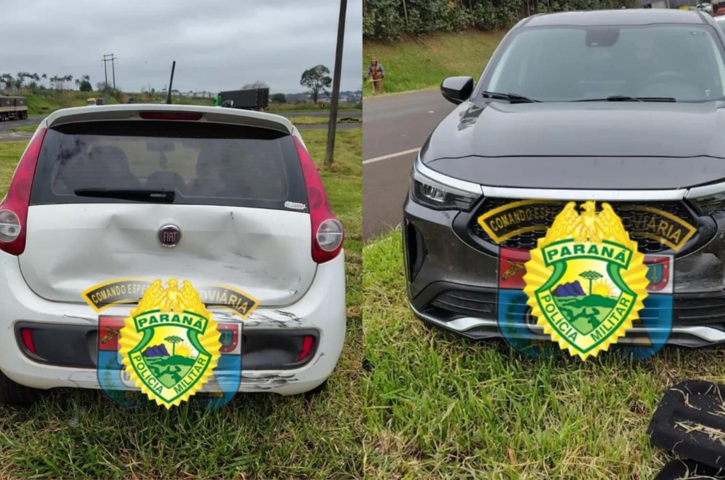 Motorista de 83 anos fica ferido após colisão na PR-444