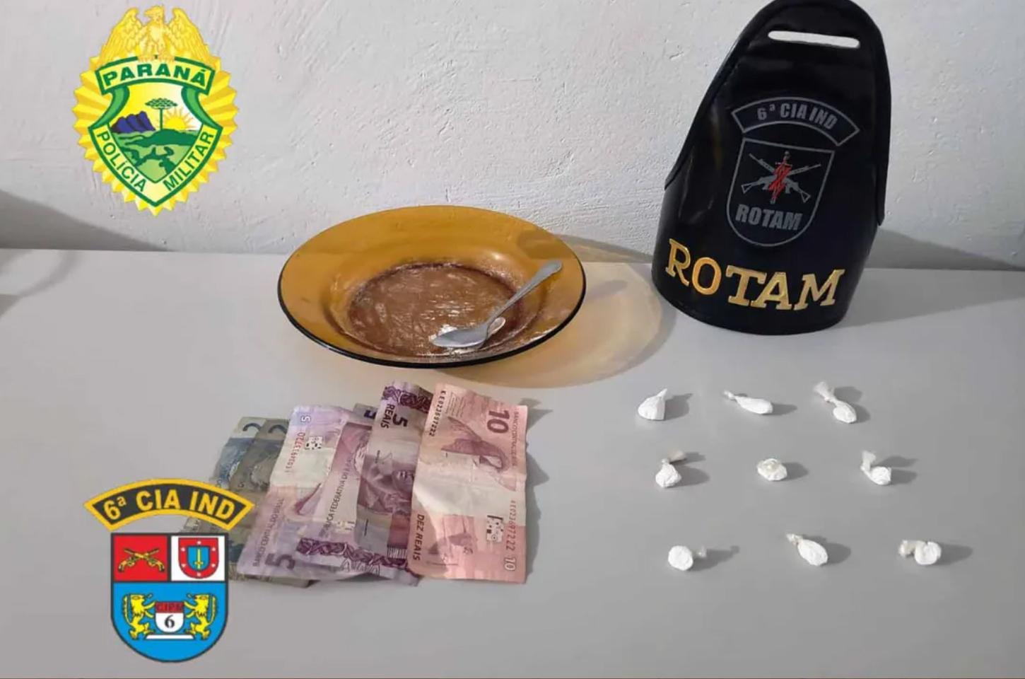 PM prende três e apreende menor suspeitos de tráfico em Lunardelli