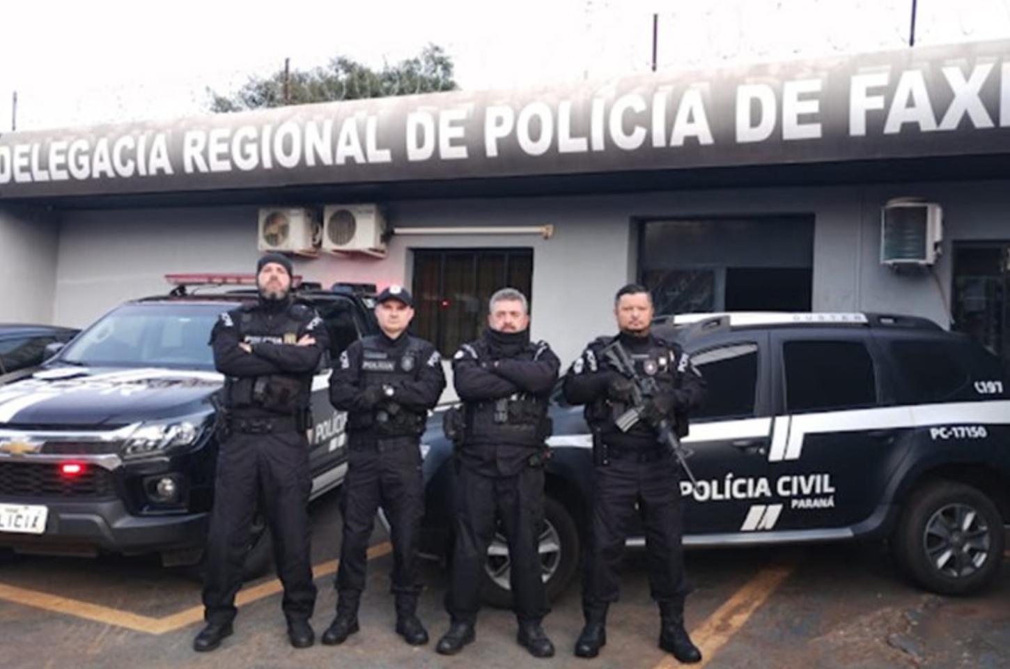 Polícia Civil de Faxinal prende três homens com mandados em aberto