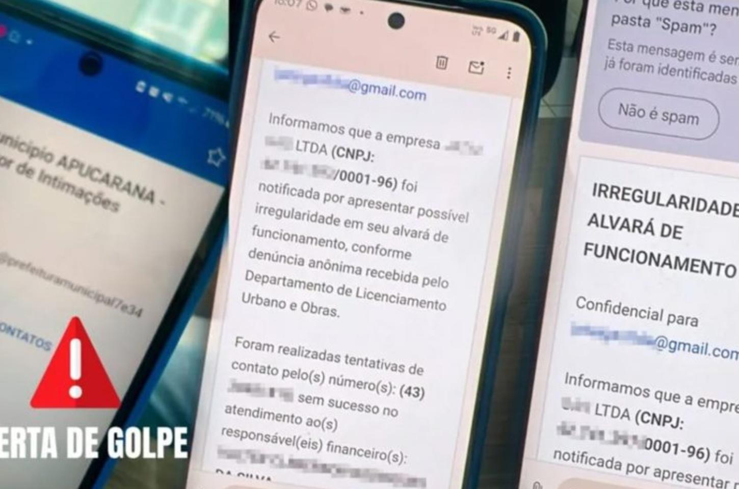 Prefeitura de Apucarana emite alerta sobre golpe de intimação judicial falsa por e-mail
