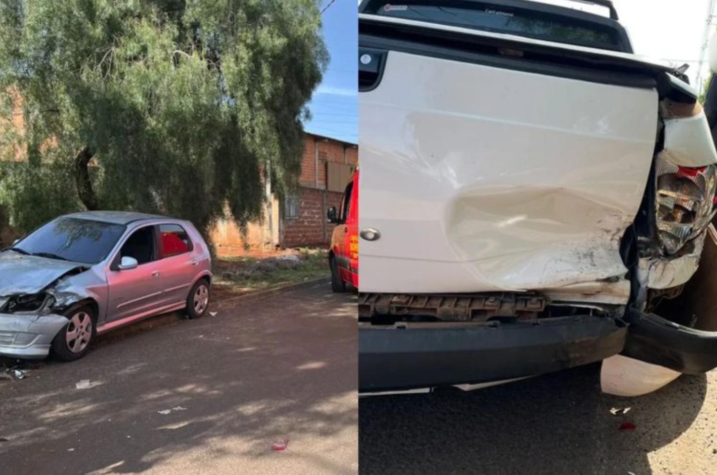 Gestante perde o controle do carro após mal súbito e colide contra veículo estacionado em Apucarana