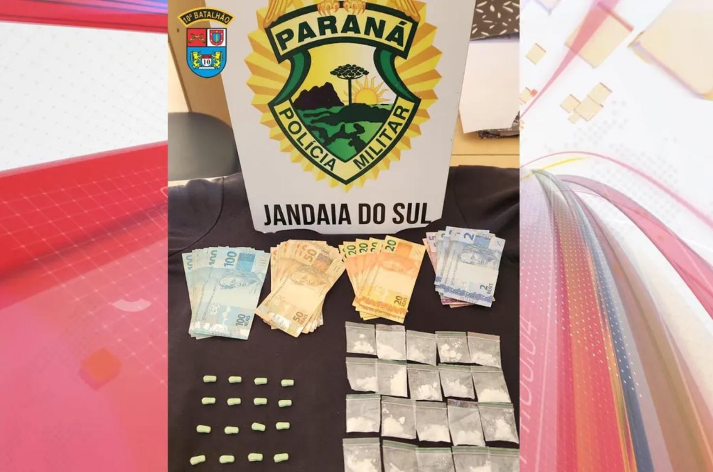 Motorista de app é preso com maconha, ecstasy e cocaína em Jandaia