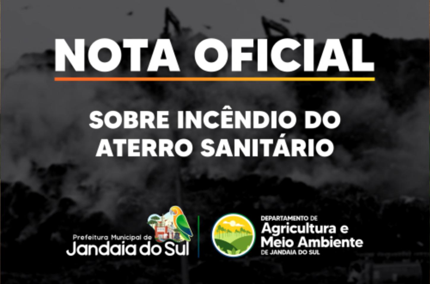 NOTA OFICIAL - Município de Jandaia do Sul - Departamento de Fomento à Agricultura e Meio Ambiente