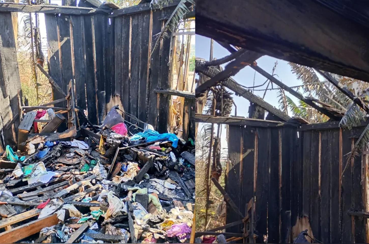 Família promove rifa após incêndio destruir residência em Apucarana