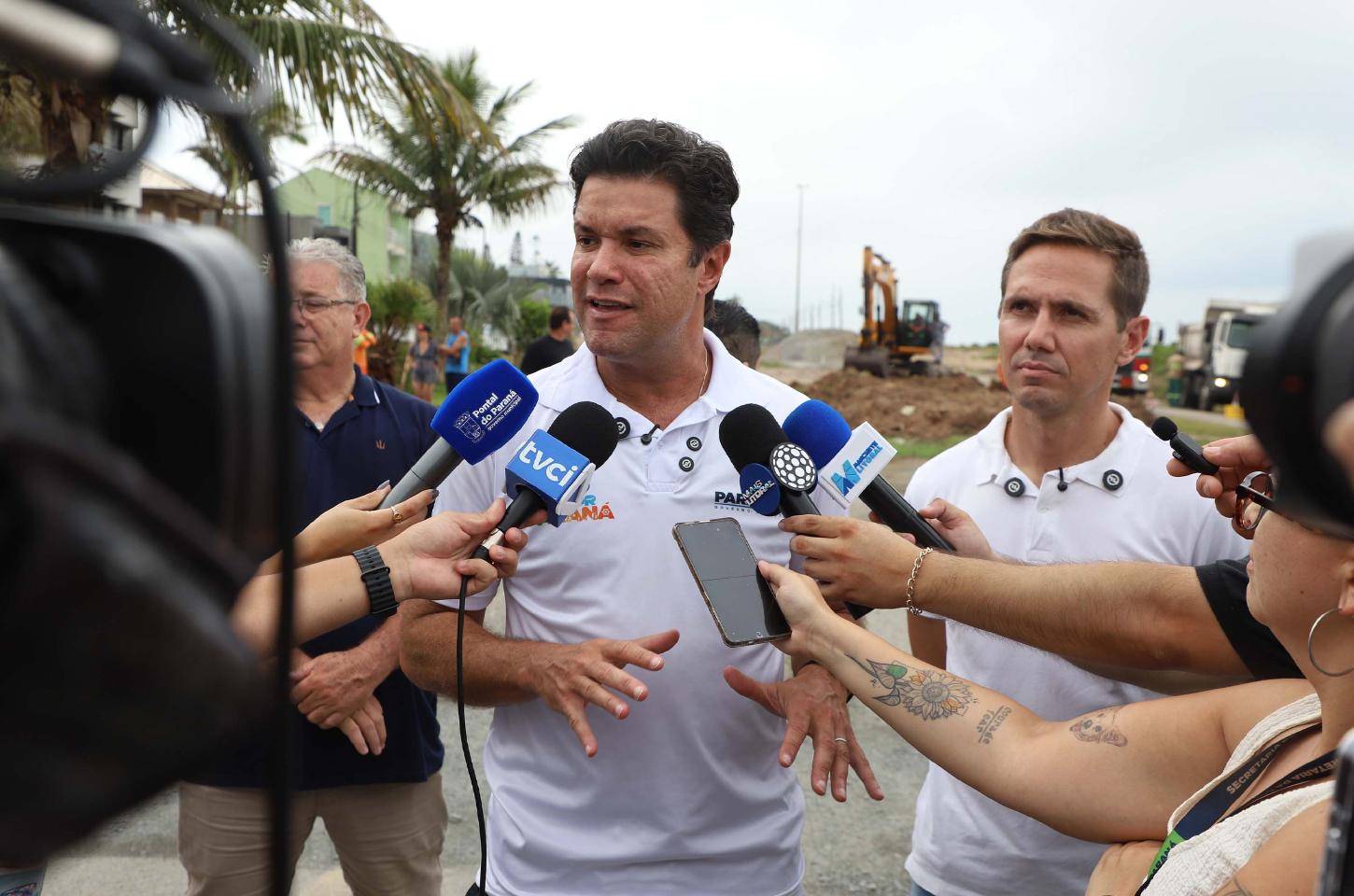 Governo do Paraná anuncia R$ 50 milhões para pavimentação urbana em Pontal do Paraná