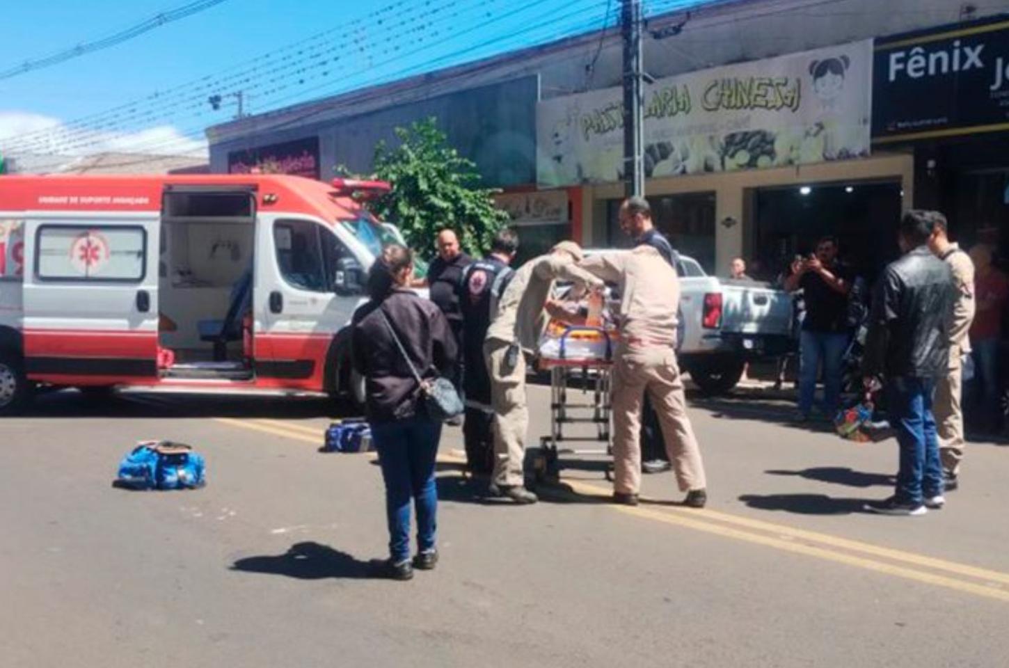 Idoso de 72 anos é atropelado por motocicleta