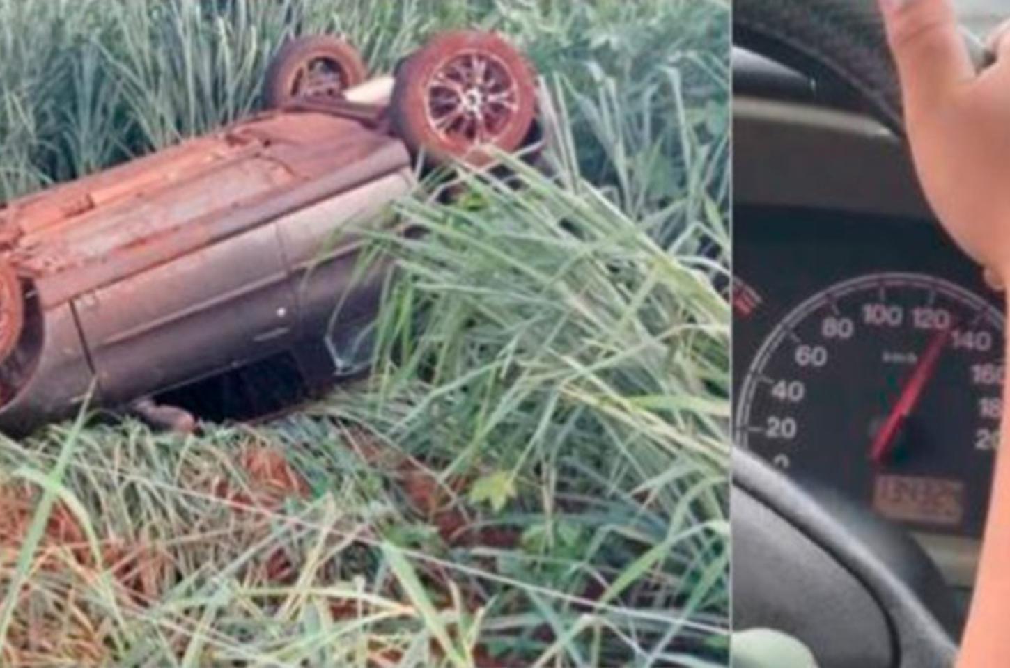 Polícia Civil investiga motorista que capotou veículo a quase 140 km/h na BR-376