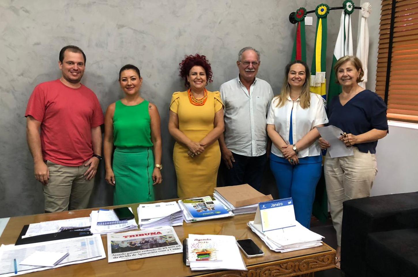 Prefeito Ditão Pupio recebe prefeita Ivoneia Furtado, de Mandaguari