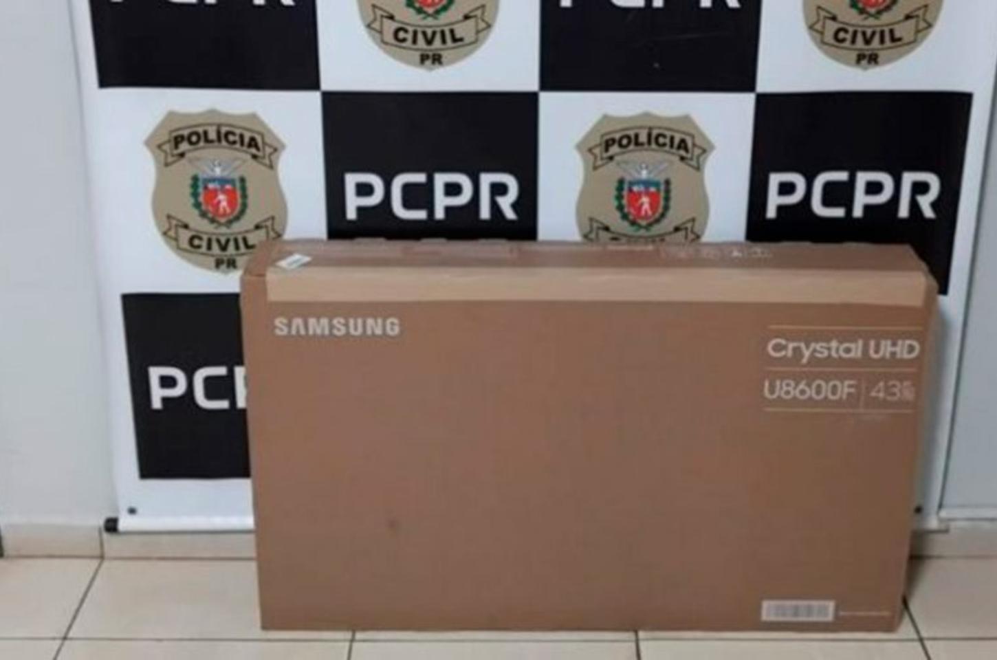 Homem é preso em flagrante por furto de televisão em loja no Centro de Jandaia do Sul