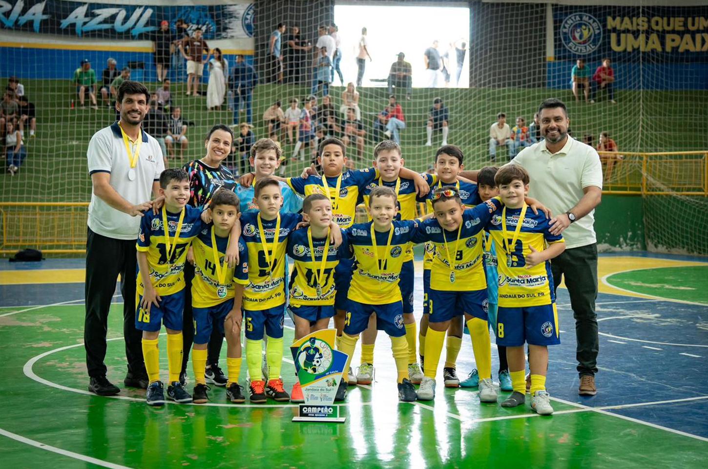 Na manhã deste último sábado, 11 de abril, o Ginásio de Esportes Osmar Panício recebeu as finais do futsal dos Jogos Municipais de Jandaia do Sul.