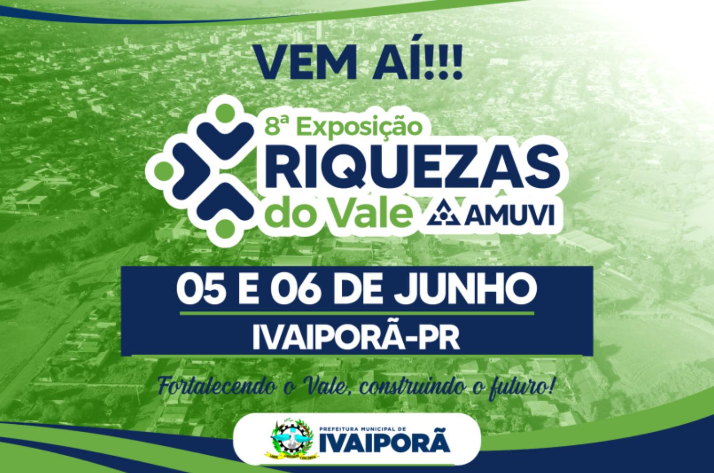 Exposição Riquezas do Vale será realizada em junho em Ivaiporã