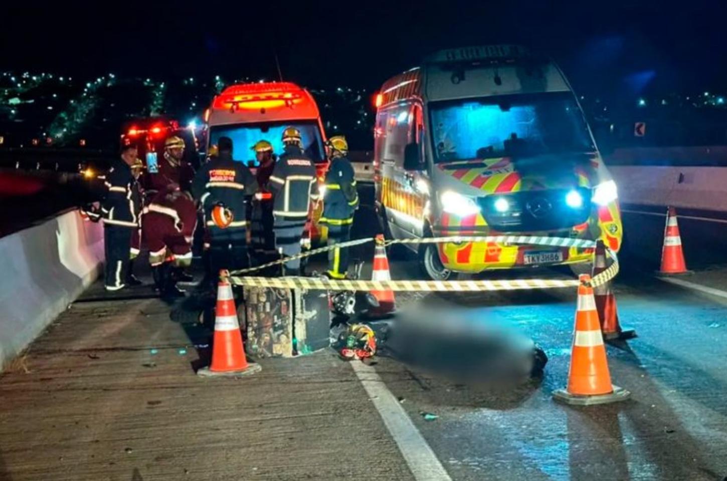 Motociclista morre em grave acidente na BR-376 em Jandaia do Sul