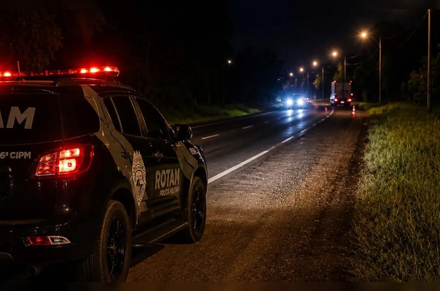 Operação da Rotam na PR-082 em Lunardelli apreende mercadorias trazidas do Paraguai