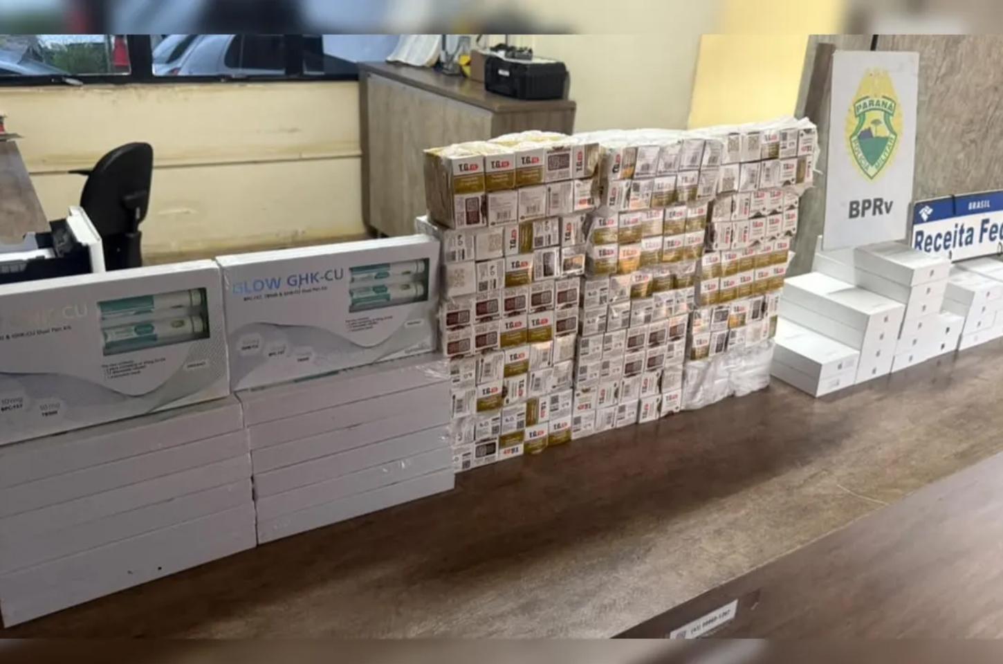 Ação conjunta apreende maconha e contrabando em Rolândia