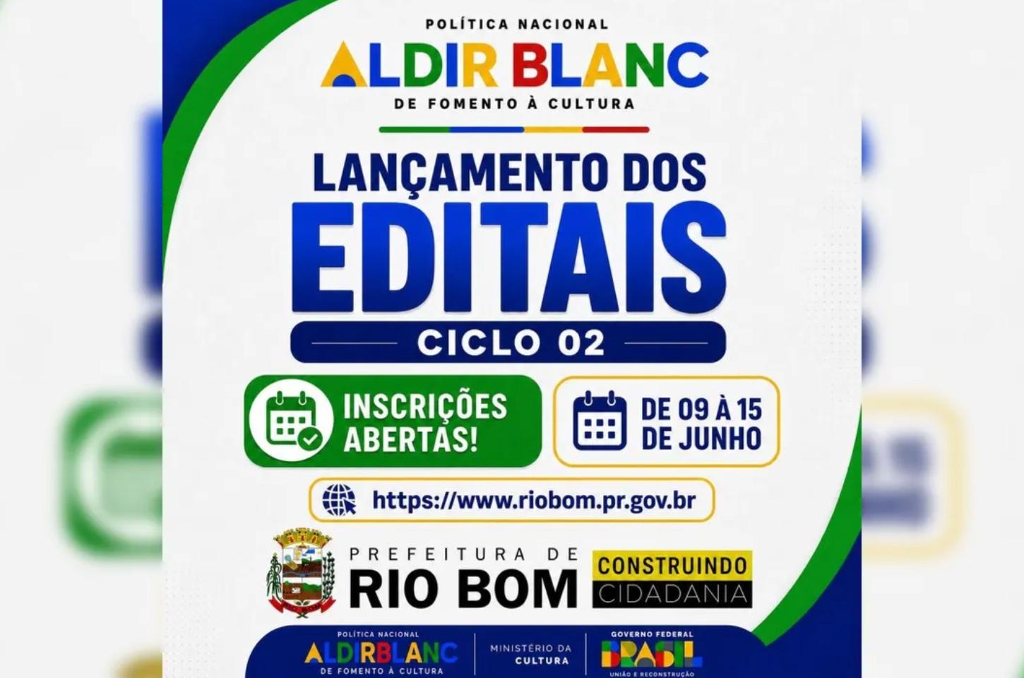 Artistas de Rio Bom já podem se inscrever nos editais da Lei Aldir Blanc