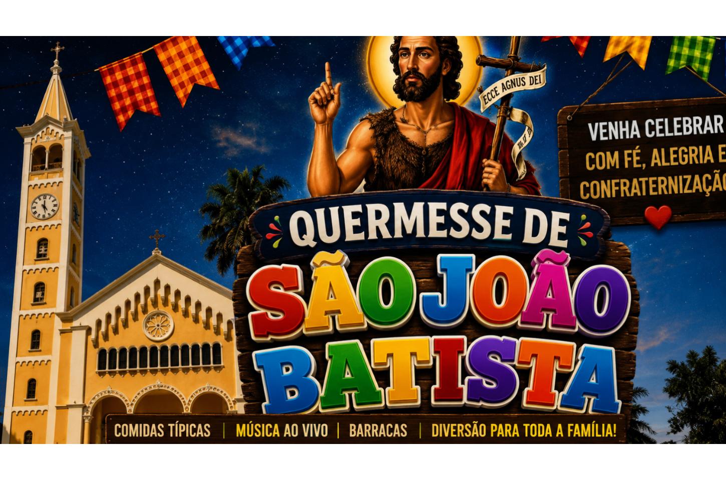 Festa de São João Batista começa nesta sexta-feira em Jandaia do Sul