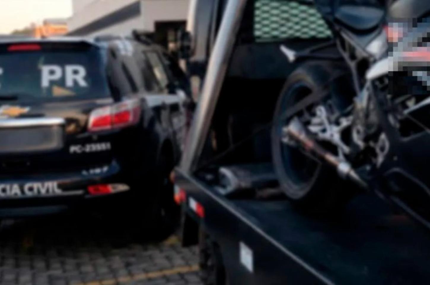 Polícia Civil apreende motocicleta BMW de R$ 100 mil durante investigação sobre tráfico de drogas