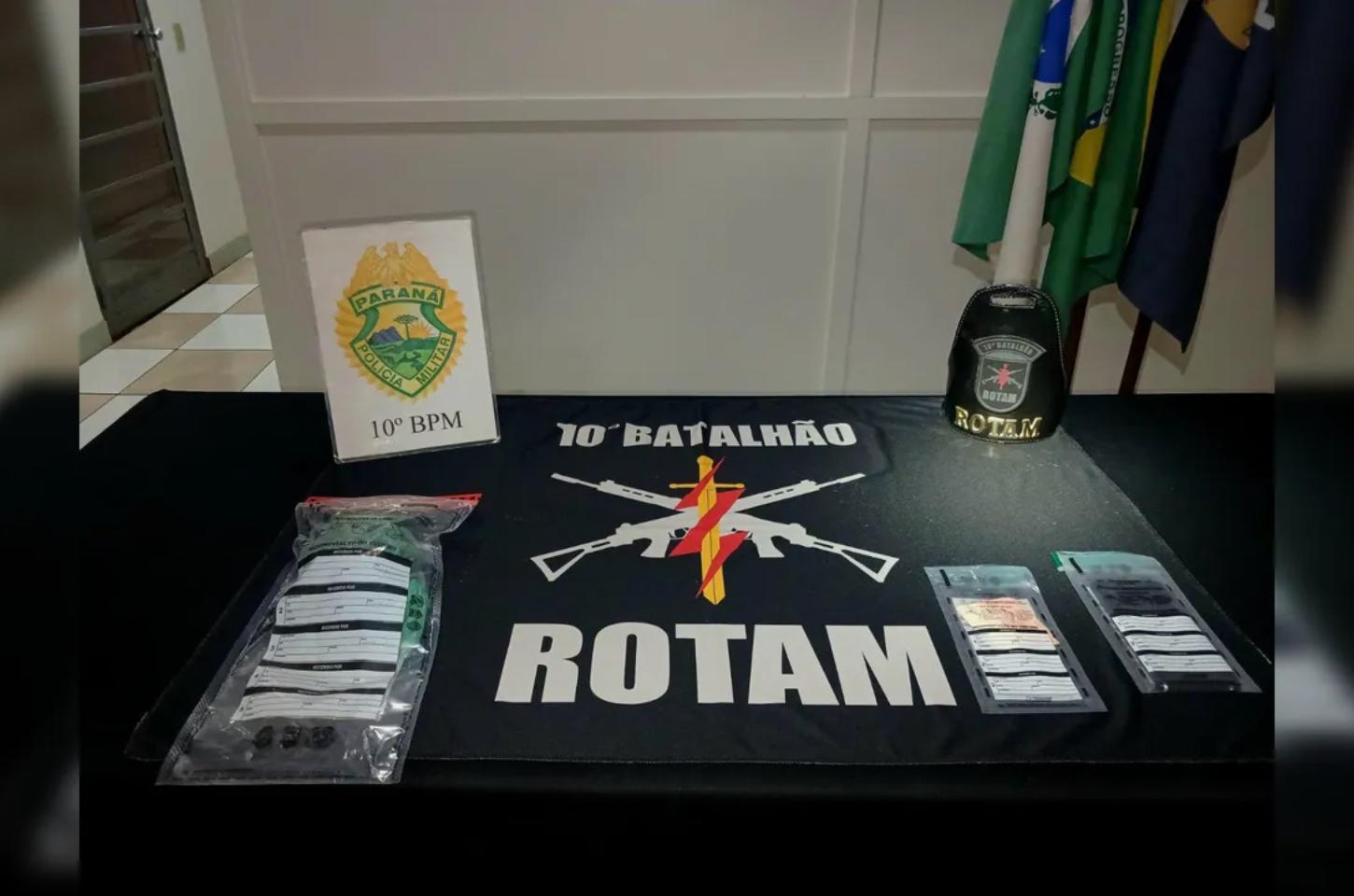 Rotam prende reincidente por tráfico com ajuda de cão farejador em Apucarana