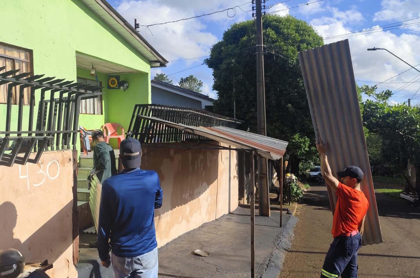 Vendavais atingem nove cidades do Vale do Ivaí e deixam 142 pessoas afetadas